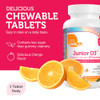 Zahler Junior D3 Vitamins 1000 IU - Chewable Vitamin D3 for Kids to Support Bone, Teeth & Immune Health - Kosher Kids Orange Flavor - 250 Count.