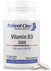 Patient One Vitamin D3 5,000 IU | Supplement to Support Immune, Heart and Bone Health* | Absorbable Cholecalciferol Form | 120 Capsules | 2 Pack