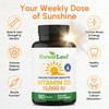 ForestLeaf Vitamin D3 10,000 IU | VIT D - VIT D3 Vitamin D Supplements for Women and Men | Bone Health, Teeth and Immune Support | Easy to Swallow Pi