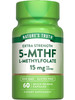 Nature's Truth L Methylfolate 15mg | 60 Capsules | Non-GMO & Gluten Free Supplement | Extra Strength