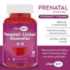 Maxi Health Women's Organic Prenatal Gummies - Kosher Cherry Flavored Pre Natal Gummy - Prenatal Vitamins for Women with Folic Acid and Iron for Feta