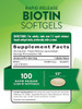 Nature's Truth Biotin 10,000mcg | Rapid Release Softgels | 100 Count | Non-GMO & Gluten Free Supplement