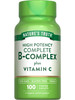 Nature's Truth Vitamin B Complex Plus Vitamin C | 100 Caplets | Vegan, Non-GMO & Gluten Free Supplement