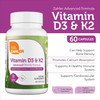 Zahler Vitamin D3 & K2 Advanced D3 & K2 Formula Supports Bone Density & Calcium Absorption, 60 Capsules.
