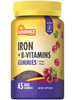 Sundance Iron Gummies | Plus B-Vitamins | 45 Vegan Gummies | Grape Flavor | Vegan, Non-GMO, and Gluten Free Supplement
