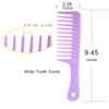 4 Pcs Wide Tooth Detangling Brush Set - Curl Comb, Styling Comb for Long, Wet or Curly Hair to Improve Blood Circulation