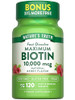 Nature's Truth Biotin 10000mcg | 120 Fast Dissolve Tablets | Maximum Strength | Natural Berry Flavor | Vegan, Non-GMO & Gluten Free Supplement