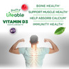 Lifeable Vitamin D3 10000IU | Great Tasting Bone Strength Supplements | Vitamin D3 Gummies for Bone Health | Vitamin D Gummies for Adults, Men, Women