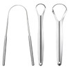 3 PCS Metal Tongue Scraper, Tongue Scrapers for Adults, Stainless Steel Tounge Scrappers, Tounge Scraper, Portable Tongue Scrappers YLYL