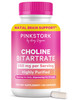 Pink Stork Choline - 550 mg Choline Bitartrate from VitaCholine for Pregnant + Postpartum Moms - Prenatal Vitamin for Fetal Cognitive Health + Breast