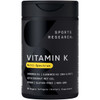Sports Research Vitamin K Multi-Spectrum - Three Types of Vitamin K: K1, K2 MK-4 & K2 MK-7 - Vegan Friendly, Plantgel Capsule - 60 softgels
