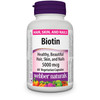 Webber Naturals Biotin 5000 mcg, 60 Vegetarian Capsules