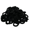 100pcs Hair Ties For Girls Women,Cotton Seamless Baby Hair Ties For Toddler Kids Accessories Small Thick Elastic Hair Bands Ponytail Holders Black