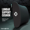Samsonite Memory Foam Lumbar Support Pillow for Office Chair, Gaming Chair, or Automotive Use, Ergonomic Back Cushion, Office and Home Essentials for