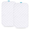 Waterproof Bassinet Mattress Pad Cover Compatible with Baby Delight Beside Me Dreamer Bassinet, 2 Pack, Ultra Soft Surface, Breathable and Easy Care