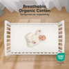 KeaBabies 2-Pack Organic Crib Sheets for Boys, Girls - 52x28 Fitted Crib Mattress Sheet Neutral, Breathable Jersey Cotton Cover for Baby Bed, Toddler