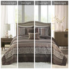 Madison Park Princeton Reversible Quilted Bedspread Set, Solid Reverse Summer Breathable, Lightweight All Season Bedding Layer, Matching Shams, Bedsp