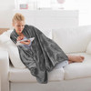 Utopia Bedding Fleece Blanket Throw Size Grey 300GSM Luxury Anti-Static Fuzzy Soft Microfiber Blanket for Couch, Sofa and Bed (50x60 Inch)