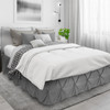 Nestl Dark Grey Bed Skirt Queen Size, Pinch Pleat Queen Bed Skirt, 14" Inch Drop Queen Bedskirt, Hotel Quality Gray Bed Skirts Premium Microfiber Bed