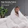 L LOVSOUL Goose Feather Down Fiber Comforter Oversize King Size, 100% Organic Cotton Fabric Duvet Insert,1200TC,750+Fill Power, Hotel Collection, All