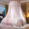 VETHIN Bed Canopy Princess for Girls,Bed Canopy Curtain Double Layer Sheer Mesh Dome Bed Curtain- Round Lace Princess Mosquito Net Tent for Twin Full