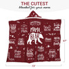 Mama Bear Wearable Hooded Blanket for Mom - Mom Gifts from Daughter Son - Christmas Birthday Gifts for Wife from Husband