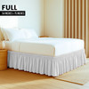 Utopia Bedding Full Elastic Bed Ruffle - Easy Wrap Around Ruffle - Microfiber Bed Skirt with Adjustable Elastic Belt 16 Inch Tailored Drop - Hotel Qu
