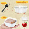 5oz/80pack Mini Cake Pans with Lids,LNYZQUS Foil Cupcake Cups Small Brownie Baking Tins,Square Disposable Ramekins Mini Cheesecake Containers Muffin