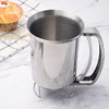 1000ml Stainless Steel Pancake Batter Dispenser, Handheld Pancake Batter Pourer with Spout Squeeze Handle for Cupcakes Belgian Waffles Crepes Muffin