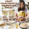 Complete Bread Proofing Baskets Set - Premium Quality Kit for Sourdough Bread Making - Includes 9" & 10" Banneton Basket w/All Needed Bread Baking Su