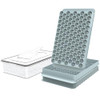 WIBIMEN Mini Ice Cube Trays, 0.55 Tiny Pebble Ice for Iced Coffee & Cocktails, Fast Chill, Easy Twist Release, Stackable with Lid & Storage Bin (2 P
