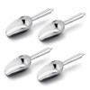 E-far Mini Scoop, 3 Ounce Stainless Steel Kitchen Utility Scoops, Ideal for Candy/Ice Cube/Flour/Sugar/Coffee Bean/Protein Powder, Food Grade & Anti