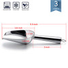 E-far Mini Scoop, 3 Ounce Stainless Steel Kitchen Utility Scoops, Ideal for Candy/Ice Cube/Flour/Sugar/Coffee Bean/Protein Powder, Food Grade & Anti