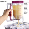 CHuangQi Cake Batter Dispenser for Pancake Cupcake Waffles, Perfect Baking Tool with Measuring Label
