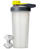 Mr. Pen- Shaker Bottles for Protein Mixes with Twist Cap, 28 oz, Gray/Yellow, Protein Shaker Bottle with Wire Whisk Ball