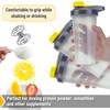 Mr. Pen- Shaker Bottles for Protein Mixes with Twist Cap, 28 oz, Gray/Yellow, Protein Shaker Bottle with Wire Whisk Ball