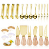 Charcuterie Board Accessories Spreader Knife Set Cheese Butter Spreader Knife Charcuterie Utensils with Wooden Handles Mini Serving Tongs Spoons Fork