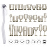 ELANE 10 Pcs Dish Scrub Brush Small Scrub Brushes for Cleaning,Kitchen Scrub Brush for Dishes,Corner Scrub Brush