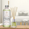 Reed Diffuser Refill Fresh Linen 17.0 Fl Oz (500ml) - Room Diffuser Refill - Home Fragrance - Scented Diffuser - Fresh Aroma - Room Fragrance - Fresh