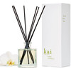 kai reed diffuser  a fresh, beautiful, light gardenia scent wrapped in white exotics, 6.75 fl oz | long lasting, serene, vegan, clean and inspired b