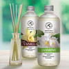 Reed Diffuser Refill Set Vanille & Jasmine with Jasmine Essential Oil 34 Fl Oz - 2 x 500ml - Fragrance Oil Reed Diffuser Refill - Room Freshener - Fl