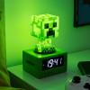 Paladone Minecraft Offical Licensed Creeper Icon Alarm Clock and Night Light for Kids and Tweens, Gaming Room Accessory - Minecraft Gamer Enthusiast