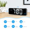 AMIR Projection Alarm Clock for Bedroom Ceiling, Projection Clock with 7.9" Large Display,4 Level Brightness, 12/24H, USB Charger, Snooze, Night Mode