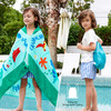 Joiedomi Dinosaur Hooded Towels for Kids Soft 100% Cotton Kids Beach Towel 30" x 50" for 3-10 Years Boy Girl Beach Hooded Poncho Absorbent Pool Toddl