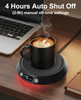 Kepwam Coffee Mug Warmer - 55W Electric Coffee Warmer for Desk 3 Temp Settings & 2-9 Timer Smart Cup Warmer for Desk Candle Warmer Plate with LED Lig