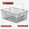 6 Pack Wire Baskets for Pantry Organization and Storage, Kitchen Organizer, 2 XXLarge & 2 XLarge & 2 Large