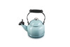 Le Creuset Enamel On Steel Demi Tea Kettle with Metal Finishes, 1.25 qt., Sea Salt