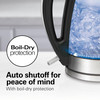 Hamilton Beach 1.7L Electric Kettle, Water Boiler & Heater, LED Indicator, Built-In Mesh Filter, Auto-Shutoff & Boil-Dry Protection, Cordless Serving