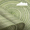 FunWheat Round Braided Placemats Set of 6 Place mats for Dining Tables Woven Heat Resistant Table Mats 15 inch (Light Green)