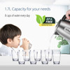 COMFEE' Stainless Steel Electric Kettle, 1.7 Liter Tea Kettle Electric & Hot Water Kettle, 1500W Fast Boil with LED Light, Auto Shut-Off and Boil-Dry